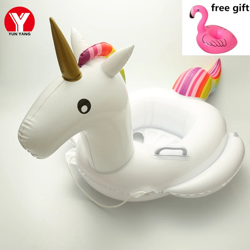 

2019 New Baby SWIM RING UNICORN Float Inflatable BABY Seat Unicorn Swimming Baby Ring Float Pool Water Fun Unicorn Toys
