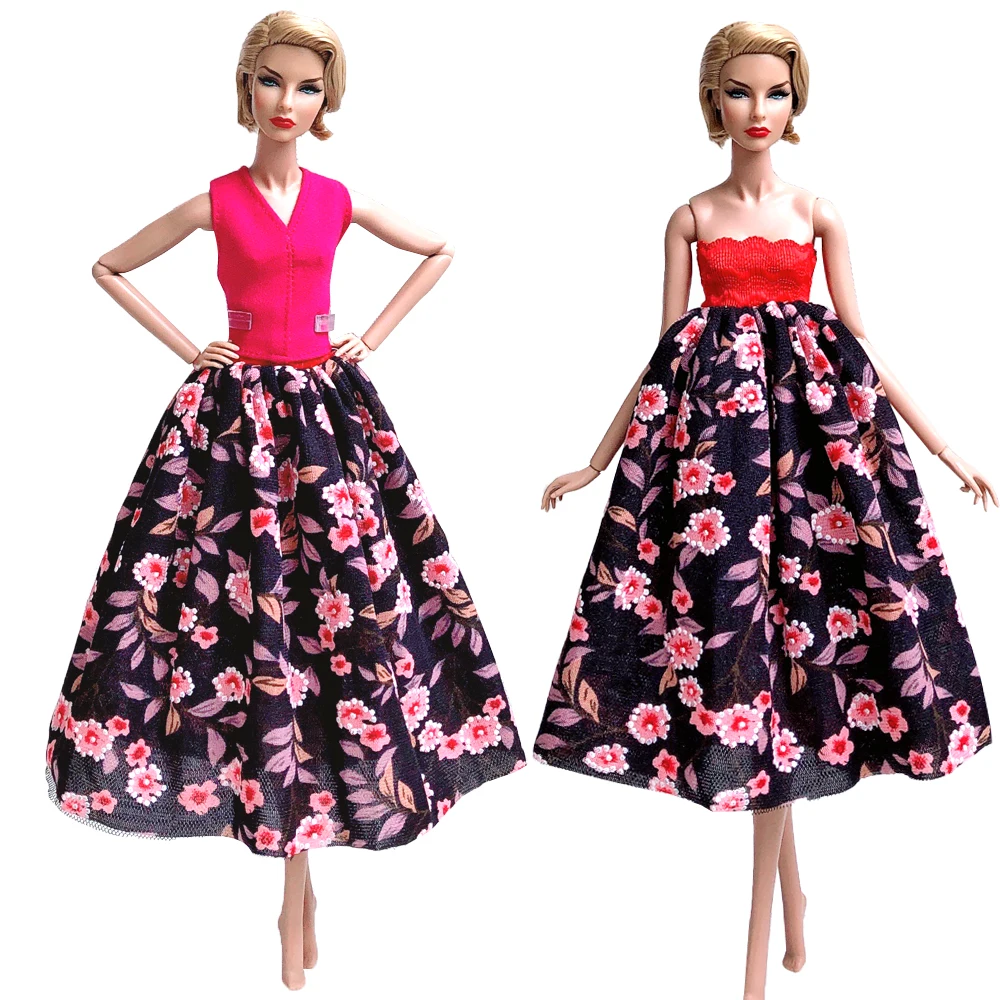 NK новейшая кукла аристократическое разнообразие двух платьев ручная работа повседневная одежда для куклы Барби аксессуары Подарки для девочек JJ 6X