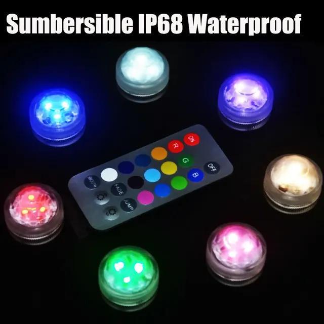 10pcs/lot small LED Waterproof Submersible vase light mini lights