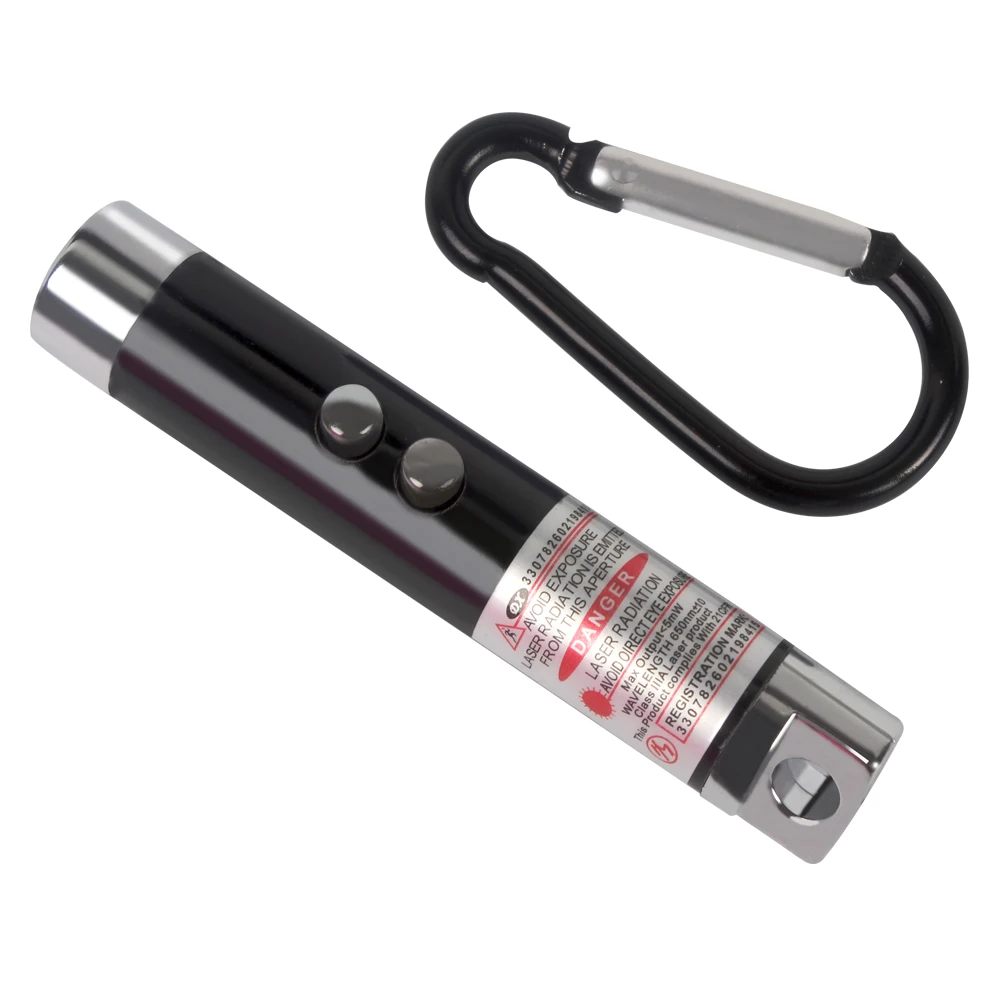 UV Torch 3 in 1 Laser Pen Pointer Beam Keychain Infrared Mini LED FlashLight