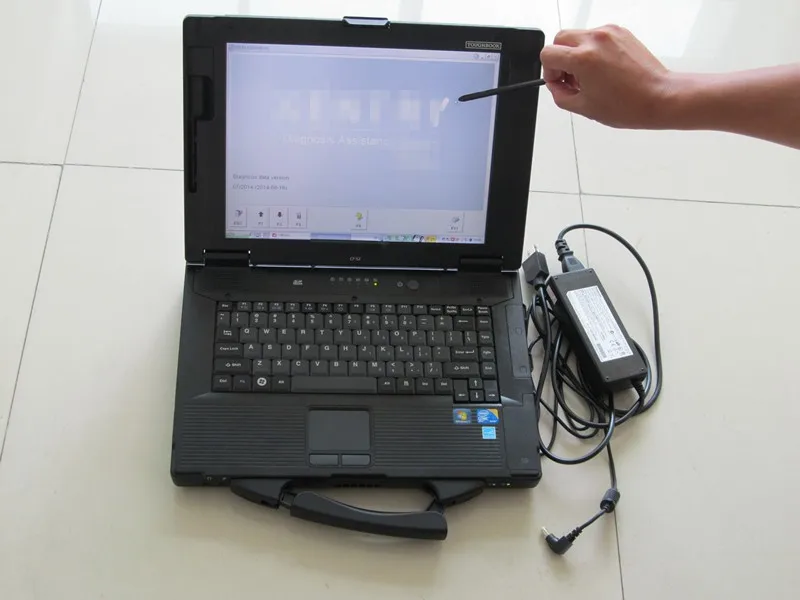 Free shipping For Panasonic CF-52 Military Toughbook Laptop CF52 Diagnosis Laptop can work for bmw icom a2 and mb star c3 c4c5-9