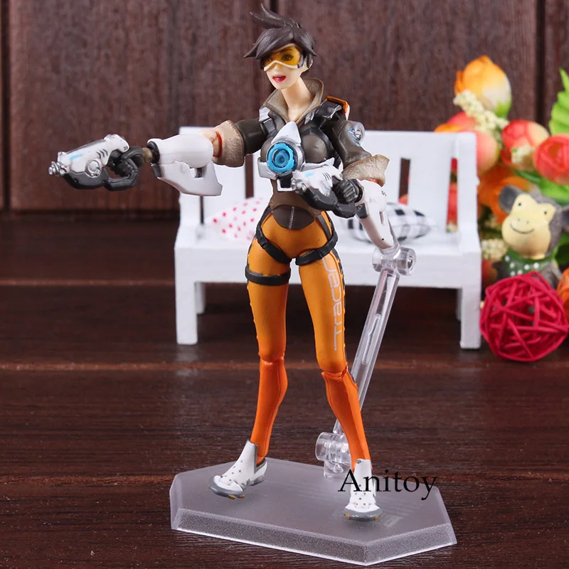 Figma 352 игровой персонаж Tracer фигурка ПВХ фигурка подвижная игрушка Figma Tracer кукла фигурки