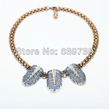 

Bulk Price Retro Antique Gold Color Chunky Pendents Necklace
