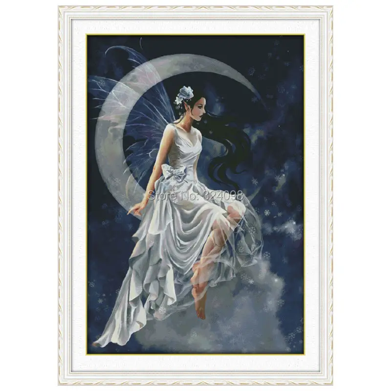 

Wholesale Needlework,Stitch,11CT 14CT Cross Stitch,Sets For Embroidery Kits,The moon fairy (1) Counted Cross-Stitching