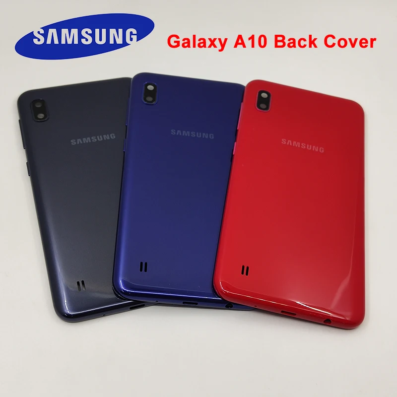 

Original Samsung Galaxy A10 2019 A105 Back Cover Battery Case Housing Cover With Side button Key Camera Lens for Galaxy SM-A105F
