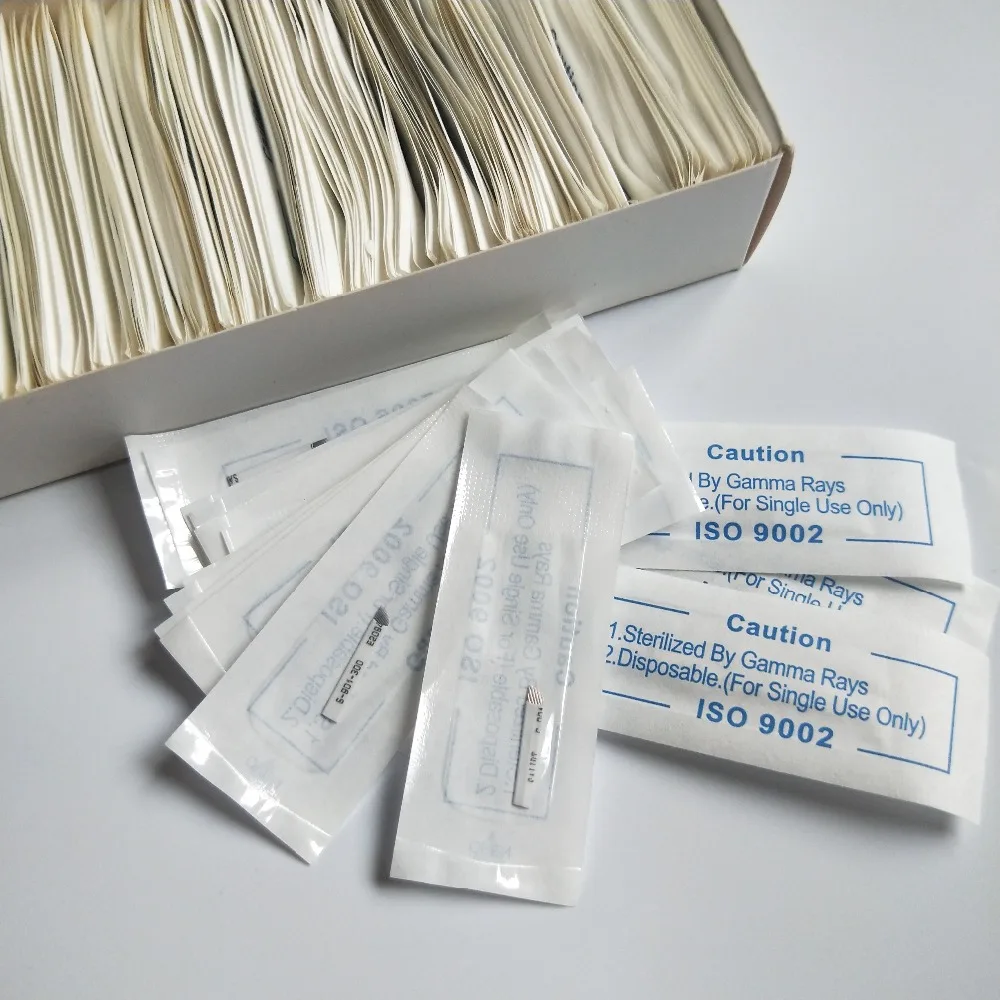 

500pcs/box Permanent Makeup Flex Needles Eyebrow Microblading 11pins Manual Blades For Tattoo supply Wholesale