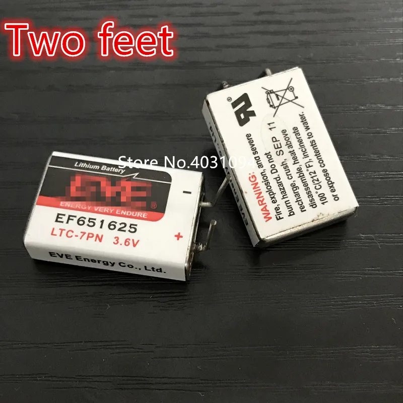 1 шт. Новый EF651625 651625 аккумулятор 3 6 В литиевая и квадратная батарея ножка