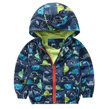 Kid Boy Waterproof Windproof Hooded Coats Jacket Children Rain Coat 2-6 Years
