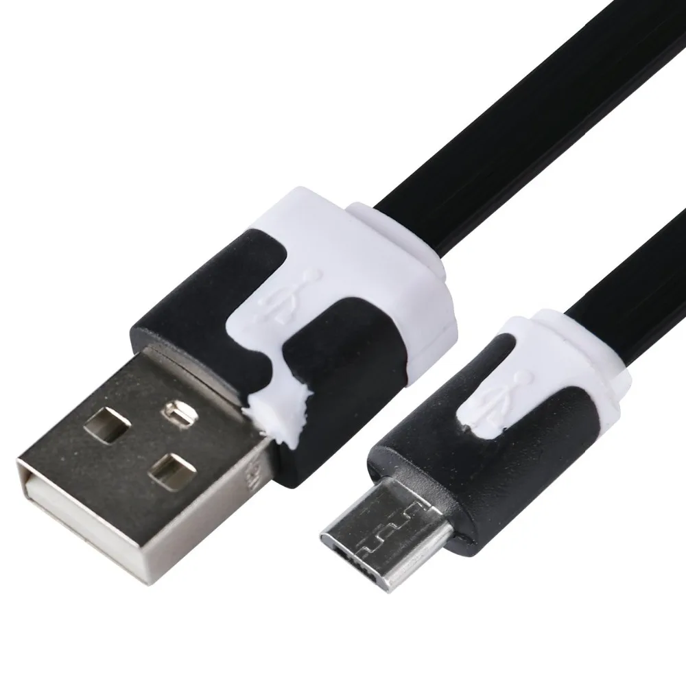 Micro USB кабель 1 м плоский кабель для зарядки и синхронизации данных универсальный кабель для зарядки и передачи данных для телефонов samsung Xiaomi Android Tablet UM