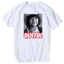 20189, модная футболка с странными вещами, Дастин 11, Мужская футболка с странными вещами, Забавные футболки, hawkins, мужские летние белые топы