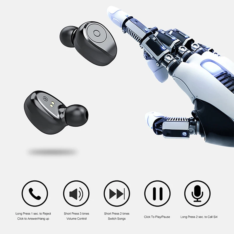 Bluetooth 5 0 TWS Earphones With LED Display Power Bank Phone Holder Waterproof Sport Music True Wireless Earbuds Mini Headsets