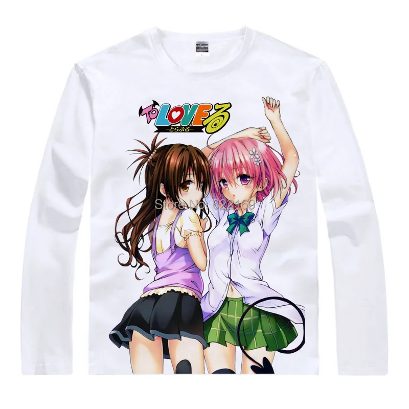 Белая хлопковая Футболка To Love Ru Momo Nano Astar Deviluke топы аниме повседневные футболки