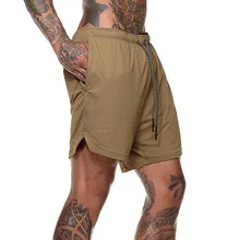 MJARTORIA шорты для спортзала, мужские шорты для бега, двухслойные, быстросохнущие, для фитнеса, бодибилдинга, дышащие Компрессионные шорты, быстросохнущие