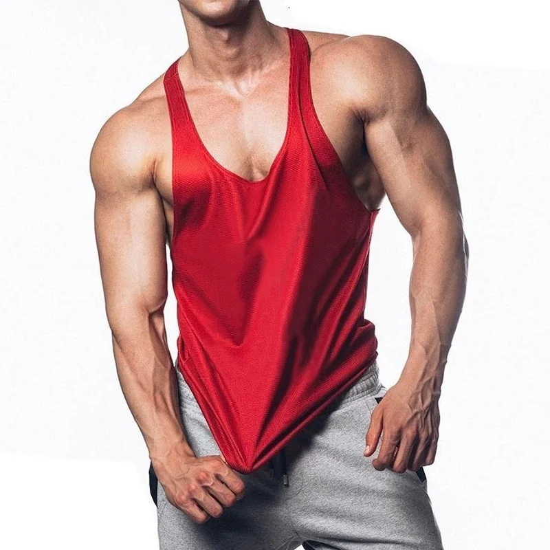 

OA Men's Gym Tank Tops Bodybuilding Fitness Muscle Sleeveless vest Stringer