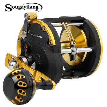 شراءSougayilang 6 + 1BB قوي التصيد الصيد بكرة اليد اليمنى الصب البحر الغزل الصيد بكرة الصيد بكرة بكرة الصيد أداة