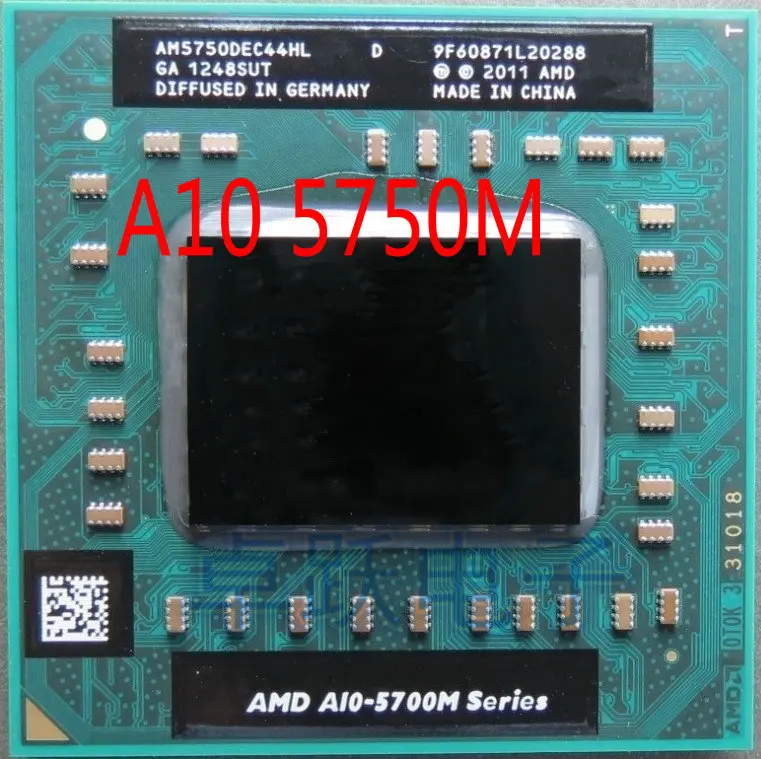core processor Original AMD laptop Mobile A10 5750M A10-5750m Socket FS1 CPU 4M Cache/2.5GHz/Quad-Core Laptop processor for GM45/PM45 fastest cpu