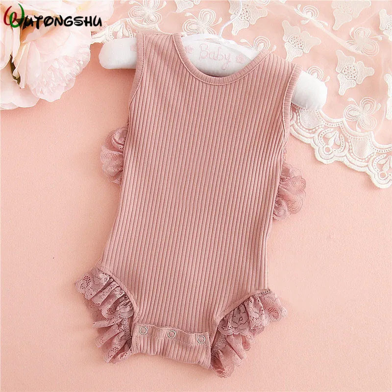 Bebé niña encaje monos 0-24 m de Primavera de algodón de verano de bebé recién nacido Ropa ropa de bebé recién nacido chicas mono ropa Bebé niña encaje monos 0-24 m de Primavera de algodón de verano de bebé recién nacido Ropa ropa de bebé recién nacido chicas mono ropa