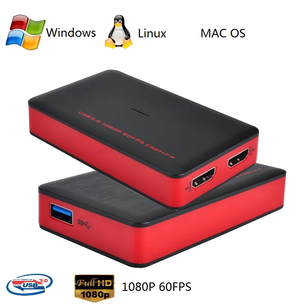 Видеозапись HD 1080P 60FPS HDMI на USB3.0 запись в реальном времени Youtube с hdmi выходом OBS studio