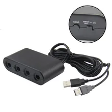 4 Ports For GameCube GC Controllers USB Adapter Converter for Nintendo WiiU PC Game Accessory For NS Switch