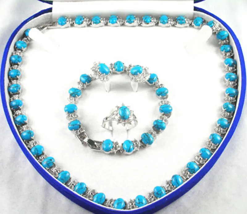 

Valentine's Day Gift Zircon Women Jewelry Necklace Earring Breacelet Rings Sets