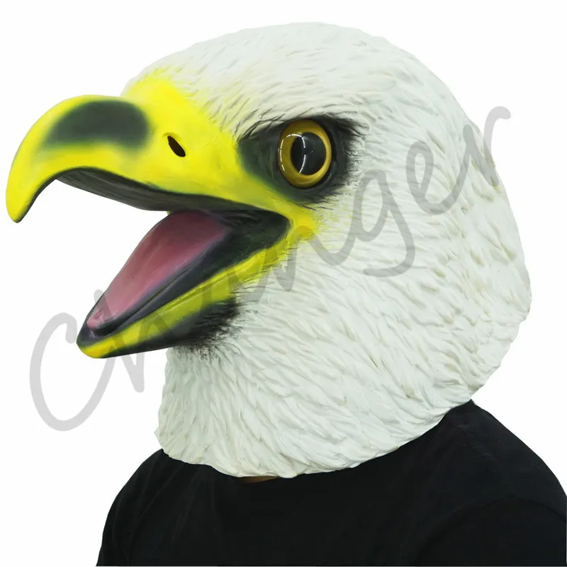 

Funny Eagle Latex Mask Hawks Head Adult Masks Cospaly Costume Halloween Party Prop