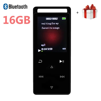 

16GB Bluetooth MP3 Music Player Touch Key 1.8" TFT Screen with FM Radio, Voice Recording, Reading Functions Lossless Sound Play