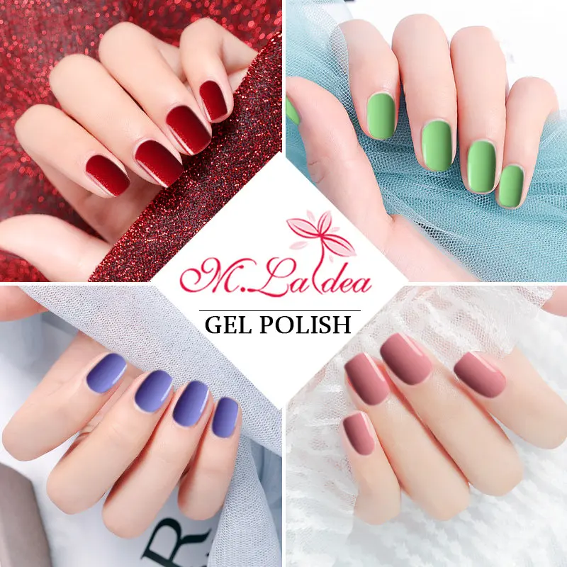 Kaufen M. ladea 8,3 ML farben nagel glitter lack farbe flaschen sonnenschein Gel Polish UV Led Langlebige Gel Polnischen DIY Nagel kunst Gel