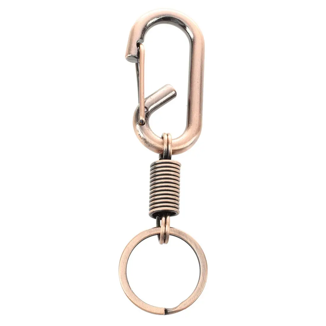 Copper Tone Carabiner Clip Metal Key Ring Keychainin Key Chains from