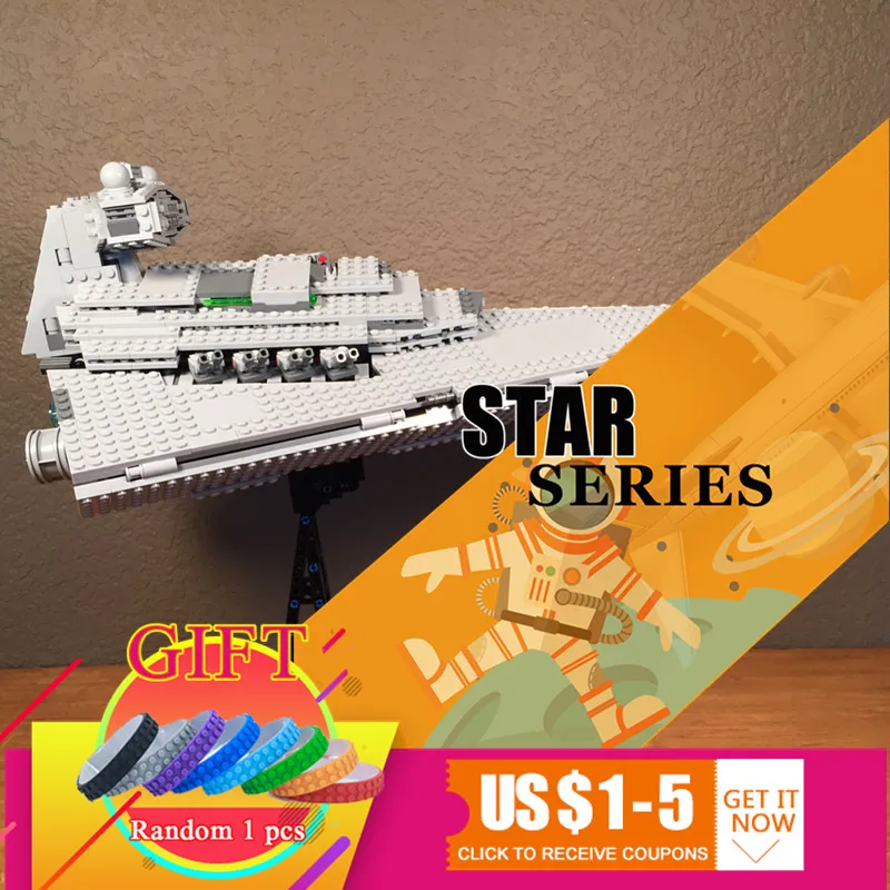 

05062 1359pcs fighters starship star wars kits super destroyer model Building Blocks Bricks 75055 Toys for boys lepin