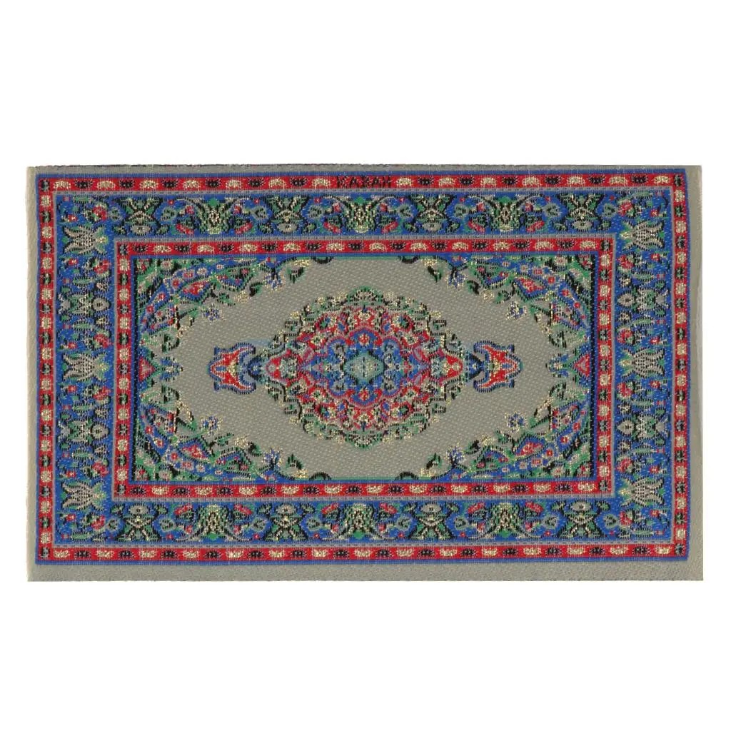 1/12 Scale Dollhouse Miniature Turkish Style Area Rug/Carpet/Mat Floor Coverings for Dolls House Any Rooms Furniture Decor Accs