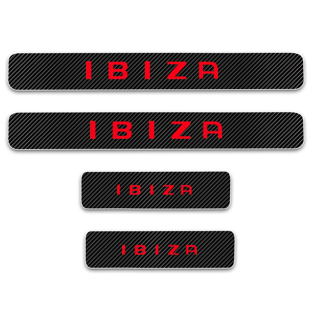 Автомобильная наклейка для сиденья IBIZA 4D из углеродного волокна виниловые