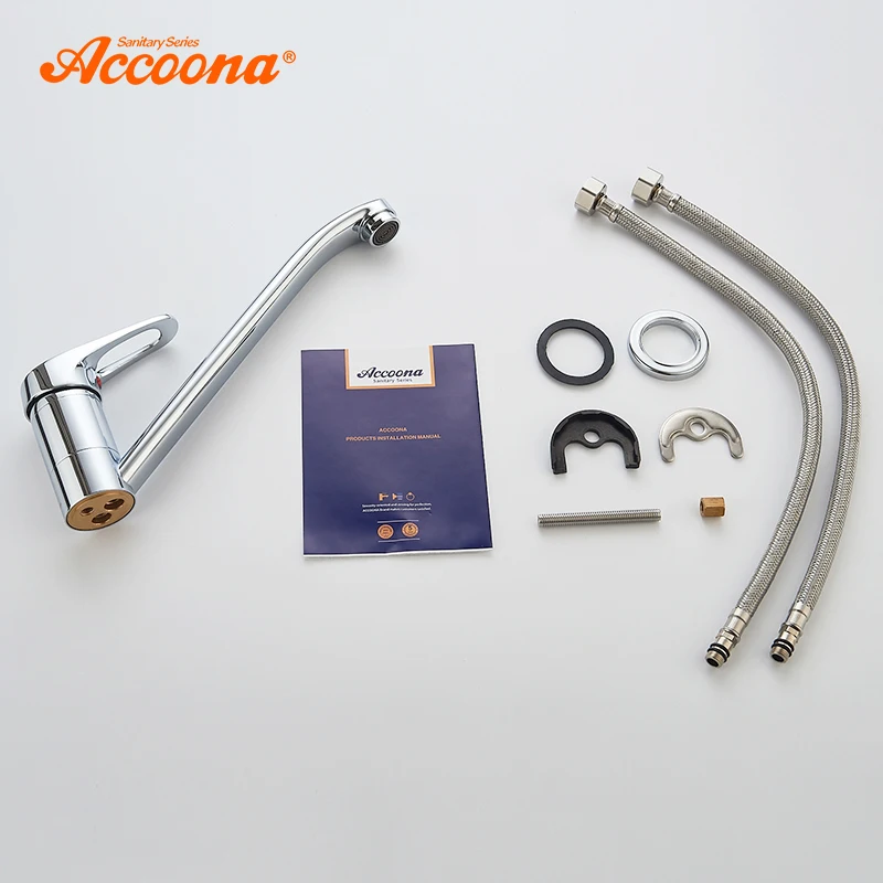 Accoona кухонный кран классический выдвижной Современный полированный