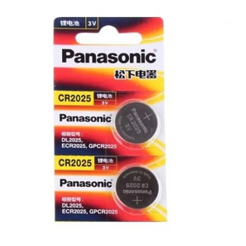 

100pcs original brand new battery for PANASONIC cr2025 3v button cell coin batteries for watch computer cr 2025