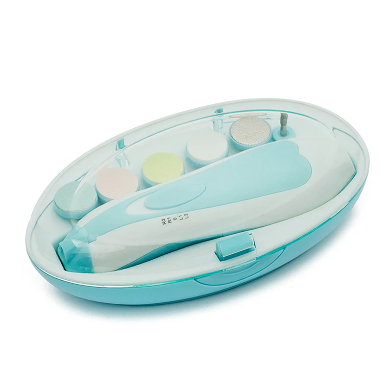 

6 in 1 Baby Nail File for Toes Fingernails Manicure Set Newborn Nail Grinding Device Safe Baby Nail Care Pink Green DropShipping