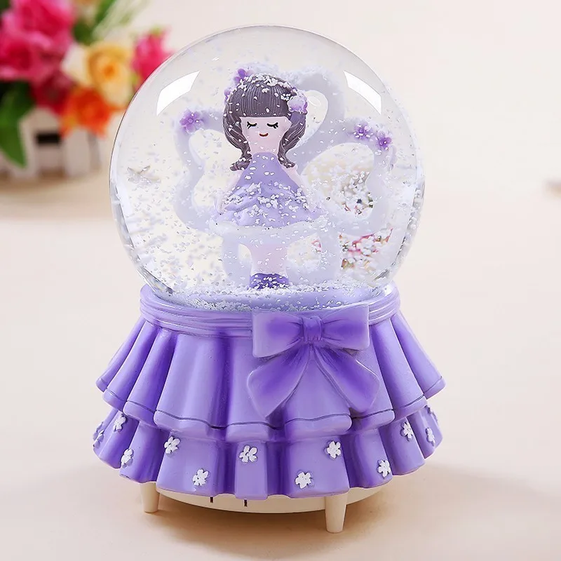 

Girlfriend Typewriter Musicale Note Muziek Muziekdoosje Gift Snow Ball Musical Carousel Caja De Musica Boite A Musique Music Box