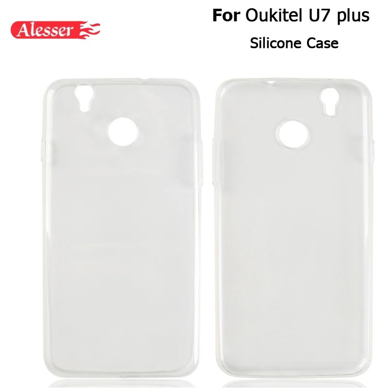 Alesser для Oukitel U7 plus Мягкий силиконовый чехол Прозрачная защитная задняя крышка
