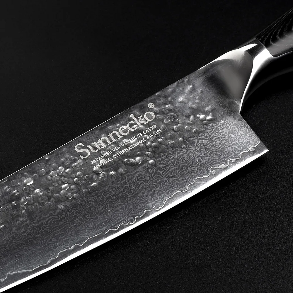 Sunnecko Дамасская сталь 8 &quotкухонный нож шеф повара острый инструмент для