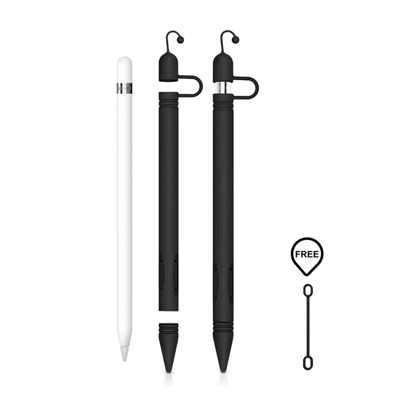 

Soft Silicone for Apple Pencil Case for iPad Pencil Tip Cover Holder Tablet Touch Pen Stylus 360 Full Protection Pouch Bags