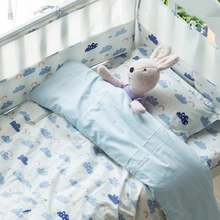 9 шт./компл. детский набор постельных принадлежностей комплект детской кроватки включает в себя кроватку защитные борты простыня и пододеяльник подушка с наполнением 12 размеров