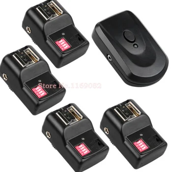 

Wansen 1pcs PT-16 GY 16 Channels trigger + 4PCS Flash trigger receiver without umbrella holder For SB-900,SB-600, 580EX 430EX