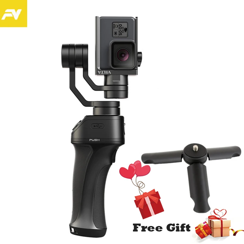 

Freevision Vilta G 3-axis Stabilizing gimbal for action camera Gopro hero 4 5 xiaoyi 4k Handheld Stabilizer PK Feiyu G6 plus