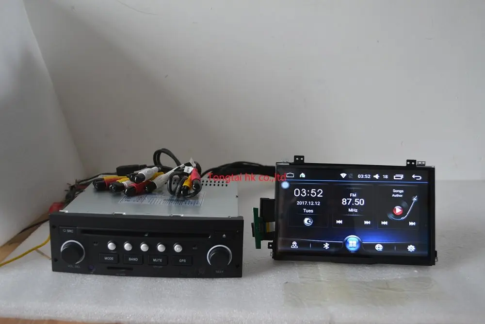 Clearance 7 inch android 9.0 for Citroen C5 2005-2012 car dvd player,GPS navigation,1GB RAM,16GB ROM,wifi,steering wheel,free 8g map,mic 28