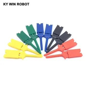 

10pcs Test Hooks Clips for Logic Analyzers Logic Test Clip 5 Colors: Red Black Yellow Green Blue