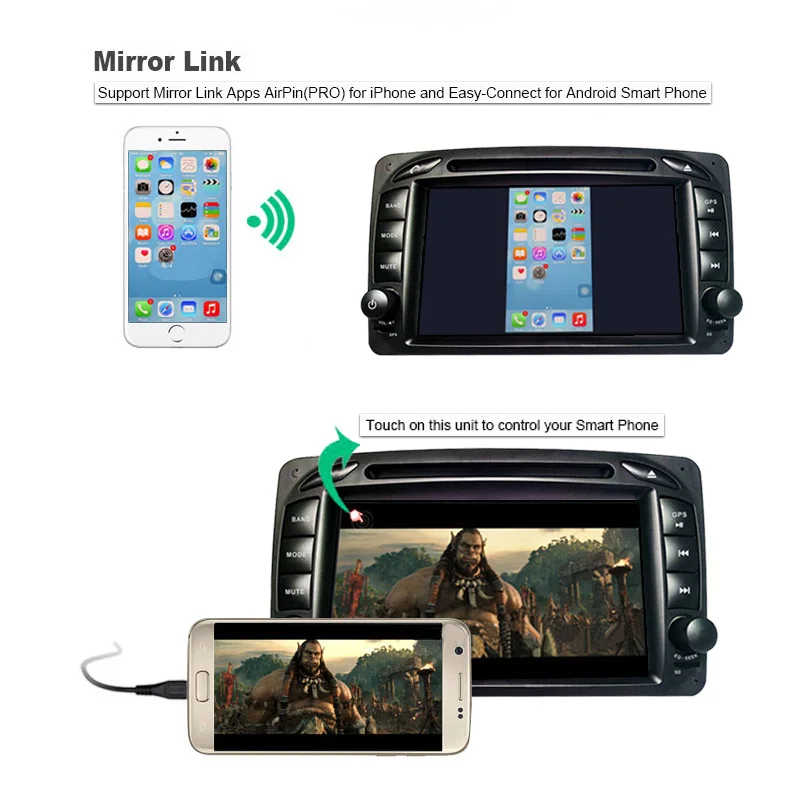 Perfect Android6.0/2G RAM/32G ROM/8Core/2Din For Mercedes/Benz/W209/203 Car DVD Player GPS Multimedia Bluetooth WiFi 3G TV Fast Boot SD 9