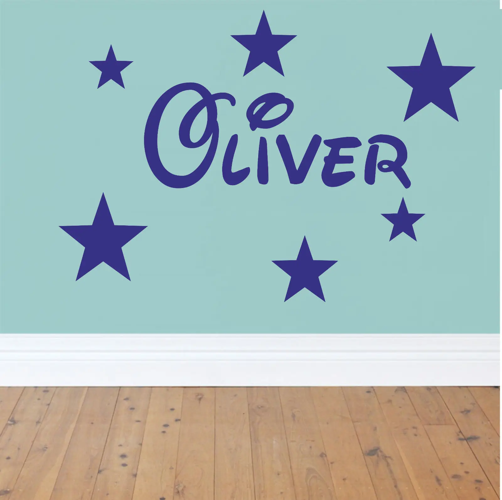 Your Name Personalised Wall Art Stickers Kids Stars