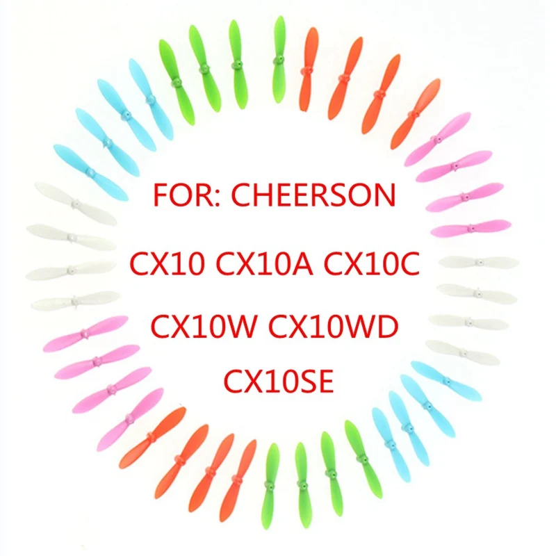 Пропеллеры S для Cheerson cx10 cx10c cx10w cx10a cx10wd cx10se вертолет запасные части Quadcopter Наборы