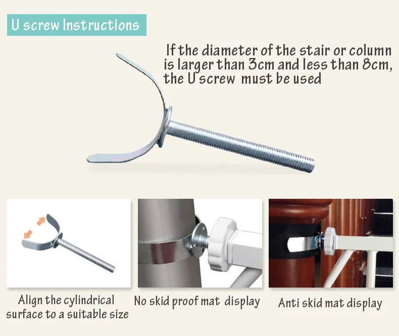 65-130 см Детская безопасность забор двери Детские лестничные перила изоляция двери бар pet забор без ударов