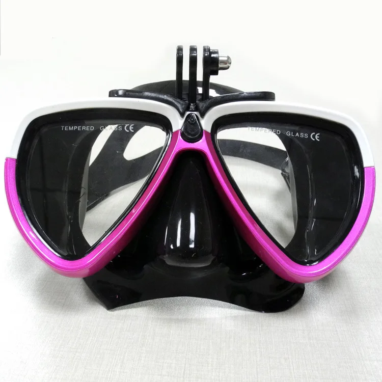 Маска для дайвинга со съемным креплением для камеры Gopro, Спортивная маска для подводного плавания для взрослых, профессиональная маска для подводного плавания - Цвет: 1