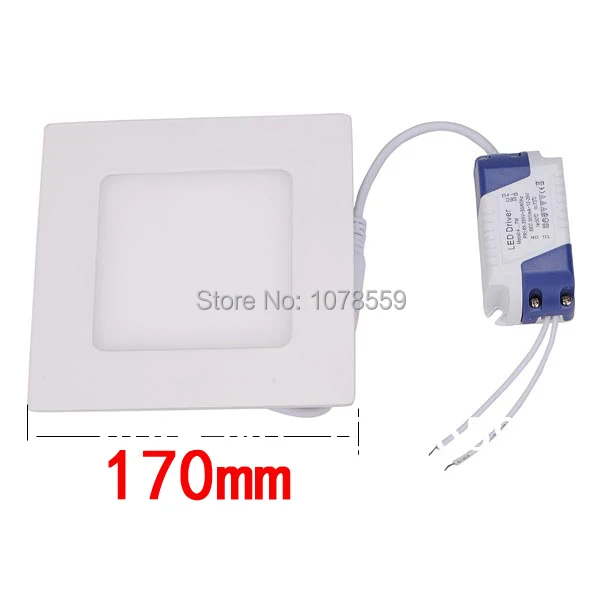 

Free shipping 12W led panel lights Epistar chip 960lm warm white/white square suspended SMD 85-265v