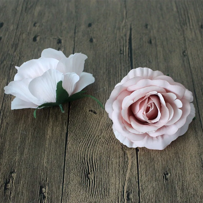 Artificial Rose Flower Head Handmade Home Decoration DIY Event Party Supplies for Wedding Decor Flores (4)